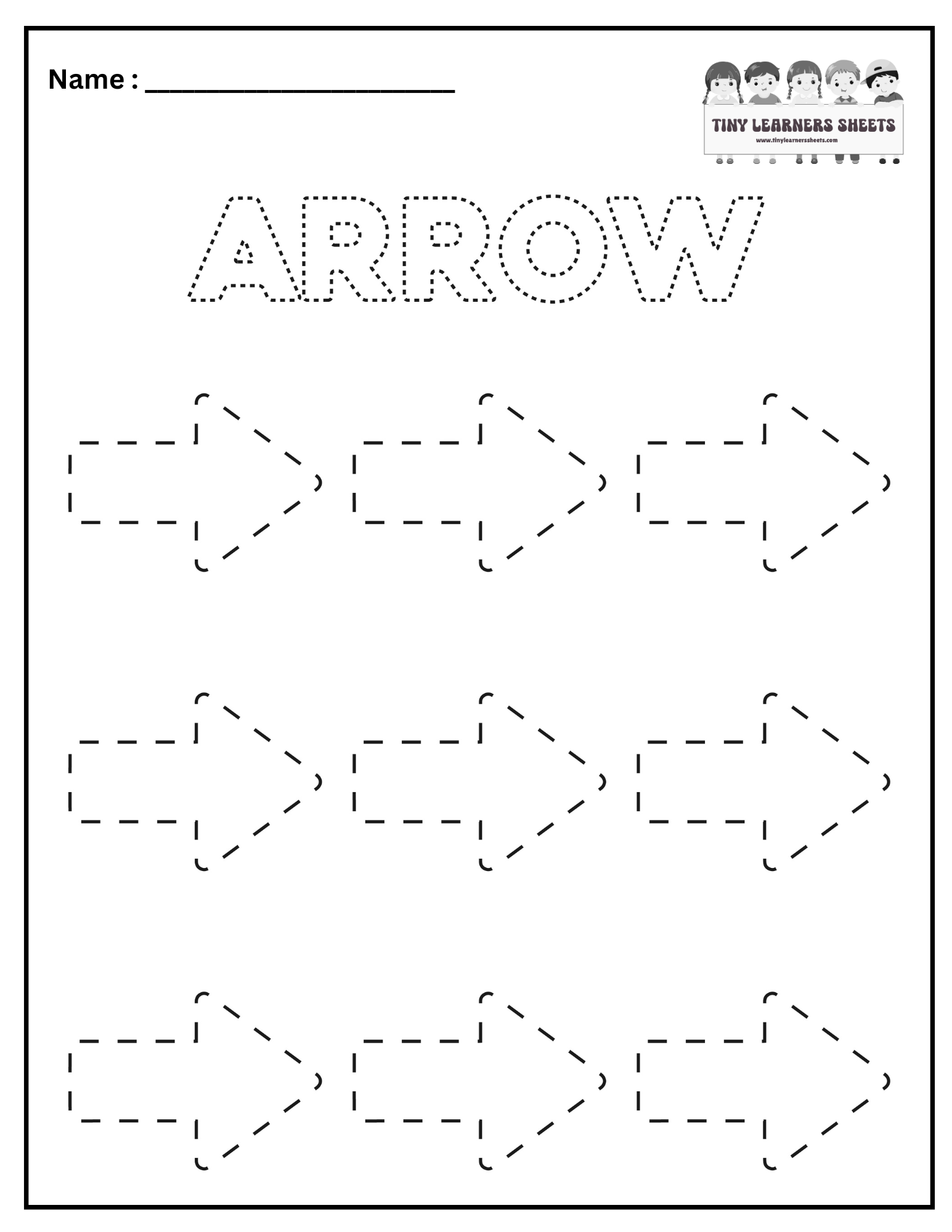 Trace Arrow Shape